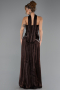 Long Brown Chiffon Prom Gown ABU6644