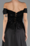 Long Black Beaded Evening Dress ABU6329
