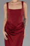 Long Burgundy Satin Evening Dress ABU6649