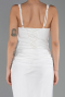 Long White Satin Evening Dress ABU6649