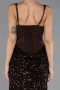 Long Brown Scaly Evening Dress ABU6650