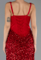 Long Red Scaly Evening Dress ABU6650