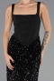 Long Black Scaly Evening Dress ABU6650