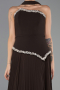 Long Brown Chiffon Evening Dress ABU6651