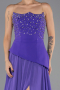 Purple Long Chiffon Evening Dress ABU6018