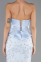 Long Light Blue Dantelle Evening Dress ABU6656