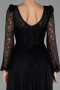 Midi Black Dantelle Cocktail Dress ABK2703
