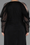 Long Black Formal Plus Size Dress ABU6658