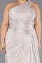 Long Mink Chiffon Plus Size Evening Gown ABU6631