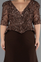 Long Brown Oversized Evening Dress ABU6618