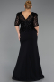 Long Black Oversized Evening Dress ABU6618