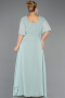 Long Mint Chiffon Plus Size Evening Dress ABU6663