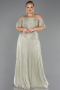 Long Mint Chiffon Plus Size Evening Gown ABU6603