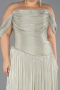 Long Mint Chiffon Plus Size Evening Gown ABU6603