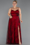 Long Burgundy Plus Size Prom Dress ABU6558