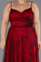 Long Burgundy Plus Size Prom Dress ABU6558