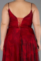 Long Burgundy Plus Size Prom Dress ABU6558