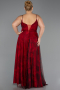 Long Burgundy Plus Size Prom Dress ABU6558