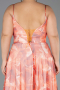 Long Orange Plus Size Prom Dress ABU6558