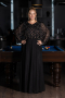 Long Black Plus Size Evening Gown ABU6611