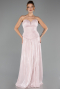 Long Powder Color Chiffon Evening Dress ABU6640