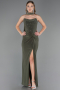 Long Olive Drab Prom Gown ABU6657