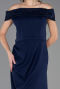Long Navy Blue Formal Plus Size Dress ABU6103