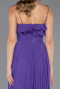 Purple Strapless Long Chiffon Prom Gown ABU4866