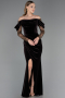Long Brown Velvet Evening Dress ABU6668