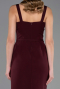 Midi Burgundy Party Dress ABK2688