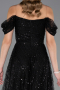Long Black Beaded Evening Dress ABU6659