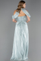 Long Mint Chiffon Evening Dress ABU6640