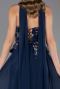 Long Navy Blue Chiffon Evening Dress ABU6665