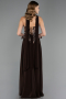 Long Brown Chiffon Evening Dress ABU6665