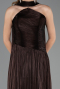 Long Brown Chiffon Prom Gown ABU6666
