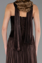 Long Brown Chiffon Prom Gown ABU6666