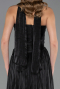 Long Black Chiffon Prom Gown ABU6666