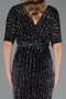 Midi Black Plus Size Cocktail Dress ABK2704