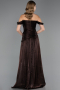Long Brown Chiffon Prom Gown ABU6674