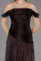Long Brown Chiffon Prom Gown ABU6674