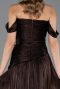 Long Brown Chiffon Prom Gown ABU6674