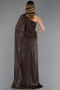 Long Brown Chiffon Evening Dress ABU6675
