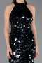 Long Navy Blue Scaly Evening Dress ABU6676