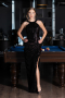 Long Black Evening Dress ABU6662