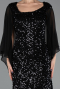 Long Black Plus Size Evening Gown ABU6687