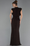 Long Brown Plus Size Evening Dress ABU6690
