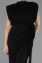 Long Black Plus Size Evening Dress ABU6690