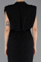 Long Black Plus Size Evening Dress ABU6690