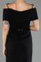 Midi Black Plus Size Cocktail Dress ABK2707