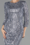 Short Anthracite Evening Dress ABK1599